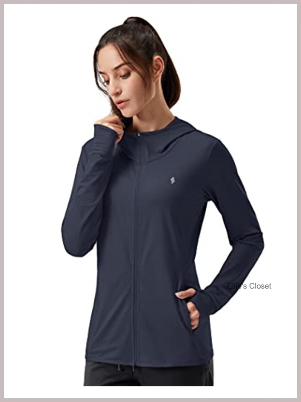Women's UPF 50+ Sun Protection Hoodie Jacket Lightweight Long Sleeve
